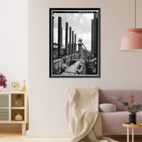 Sloss-Sheffield Steel & Iron, First Avenue North Viaduct at Thirty-second Street, Birmingham, Jefferson County, AL - 75, Vintage Poster