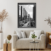 Sloss-Sheffield Steel & Iron, First Avenue North Viaduct at Thirty-second Street, Birmingham, Jefferson County, AL - 75, Vintage Poster
