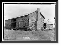 Taylor-Cunningham House (first), Bellevue Road, Rogersville vicinity, Lauderdale County, AL - 2, Vintage Print