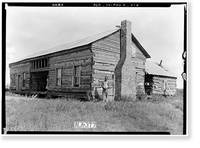 Taylor-Cunningham House (first), Bellevue Road, Rogersville vicinity, Lauderdale County, AL - 2, Vintage Print