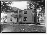 Taylor-Cunningham House (second), Bellevue Road, Rogersville vicinity, Lauderdale County, AL, Vintage Print