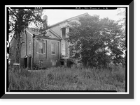 Saunders-Goode-Hall House, State Highway 101, Town Creek vicinity, Lawrence County, AL - 2, Antique Print