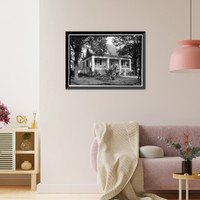 Holliday-Carey House, 360 North College Street, Auburn, Lee County, AL, Vintage Print