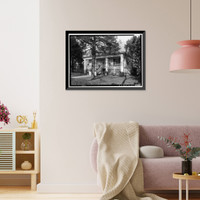 Holliday-Carey House, 360 North College Street, Auburn, Lee County, AL - 2, Antique Print