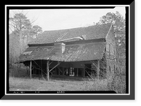 Historic Framed Print, Moffitt's Mill, Opelika vicinity, Lee County, AL,  17-7/8" x 21-7/8"