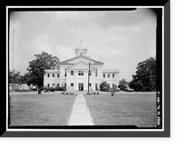 Historic Framed Print, Lowndes County Courthouse, Washington Street at Town Square, Hayneville, Lowndes County, AL - 2,  17-7/8" x 21-7/8"