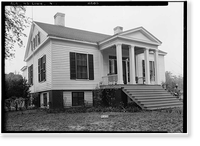 Williams-Bragg House, State Highway 97 (County Road 29), Lowndesboro, Lowndes County, AL, Antique Print