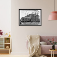 Historic Framed Print, Haygood House, State Highway 97 (County Road 29), Lowndesboro, Lowndes County, AL - 2,  17-7/8" x 21-7/8"
