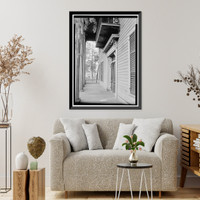 Historic Framed Print, Haygood House, State Highway 97 (County Road 29), Lowndesboro, Lowndes County, AL - 14,  17-7/8" x 21-7/8"