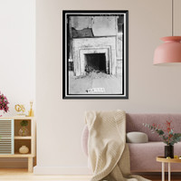 Historic Framed Print, Frame Plantation House, County Road 26, Tuskegee vicinity, Macon County, AL - 5,  17-7/8" x 21-7/8"