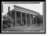 David Wade House, Bob Wade Lane, Huntsville, Madison County, AL, Antique Print