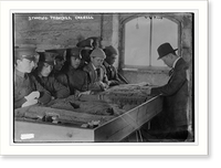 Historic Framed Print, Studying trenches, Cornell,  17-7/8" x 21-7/8"