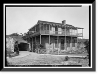 Fort Gaines, Barracks, Dauphin Island, Mobile County, AL, Vintage Wall Art