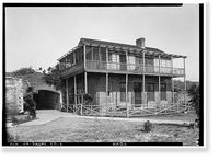 Fort Gaines, Barracks, Dauphin Island, Mobile County, AL, Vintage Wall Art