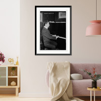 O. Gabrilowitsch at piano, Antique Wall Art