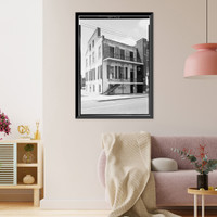 Historic Framed Print, Silver-Ketchum House, 257 Saint Francis Street, Mobile, Mobile County, AL,  17-7/8" x 21-7/8"