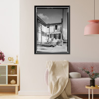 Historic Framed Print, Silver-Ketchum House, 257 Saint Francis Street, Mobile, Mobile County, AL - 2,  17-7/8" x 21-7/8"