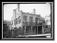 Rider House, 303 Conti Street, Mobile, Mobile County, AL Classic, Antique Wall Art