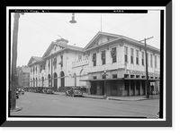 Historic Framed Print, Southern Market & Municipal Building, 107-115 South Royal Street, Mobile, Mobile County, AL,  17-7/8" x 21-7/8"