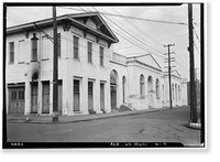 Historic Framed Print, Southern Market & Municipal Building, 107-115 South Royal Street, Mobile, Mobile County, AL - 8,  17-7/8" x 21-7/8"