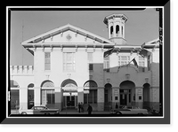 Historic Framed Print, Southern Market & Municipal Building, 107-115 South Royal Street, Mobile, Mobile County, AL - 21,  17-7/8" x 21-7/8"