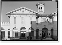 Historic Framed Print, Southern Market & Municipal Building, 107-115 South Royal Street, Mobile, Mobile County, AL - 21,  17-7/8" x 21-7/8"