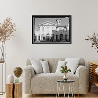 Historic Framed Print, Southern Market & Municipal Building, 107-115 South Royal Street, Mobile, Mobile County, AL - 21,  17-7/8" x 21-7/8"