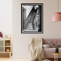 Historic Framed Print, 351 Saint Michael Street (House), Mobile, Mobile County, AL - 8,  17-7/8" x 21-7/8"