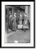 Historic Framed Print, Arriving .  Martha Wash. Hotel,  17-7/8" x 21-7/8"