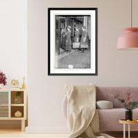 Historic Framed Print, Arriving .  Martha Wash. Hotel,  17-7/8" x 21-7/8"