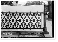 Historic Framed Print, Horta-Semmes House & Fence, 802 Government Street, Mobile, Mobile County, AL - 31,  17-7/8" x 21-7/8"
