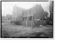 Historic Framed Print, 308-310 Conti Street (Double House), Mobile, Mobile County, AL - 3,  17-7/8" x 21-7/8"