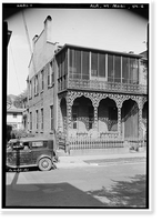 Huger-Douglas Houses, 109-111 South Conception Street, Mobile, Mobile County, AL - 2, Antique Poster