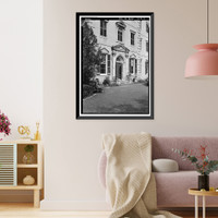 Historic Framed Print, Convent of the Visitation, Section A, Spring Hill Avenue, Mobile, Mobile County, AL - 2,  17-7/8" x 21-7/8"