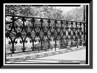 Historic Framed Print, Convent of the Visitation, Section B, Spring Hill Avenue, Mobile, Mobile County, AL - 6,  17-7/8" x 21-7/8"