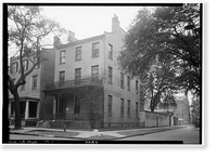 Cornelius Robinson Twin Houses, 157-159 North Conception Street, Mobile, Mobile County, AL, Vintage Poster
