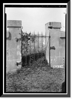 Historic Framed Print, Magnolia Cemetery (Ironwork), Virginia Street, Mobile, Mobile County, AL - 4,  17-7/8" x 21-7/8"