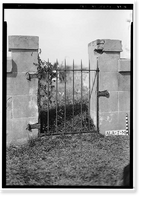 Historic Framed Print, Magnolia Cemetery (Ironwork), Virginia Street, Mobile, Mobile County, AL - 4,  17-7/8" x 21-7/8"