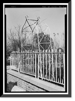 Historic Framed Print, Magnolia Cemetery (Ironwork), Virginia Street, Mobile, Mobile County, AL - 5,  17-7/8" x 21-7/8"