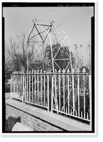 Historic Framed Print, Magnolia Cemetery (Ironwork), Virginia Street, Mobile, Mobile County, AL - 5,  17-7/8" x 21-7/8"