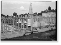 Historic Framed Print, Magnolia Cemetery (Ironwork), Virginia Street, Mobile, Mobile County, AL - 22,  17-7/8" x 21-7/8"