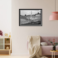 Historic Framed Print, Magnolia Cemetery (Ironwork), Virginia Street, Mobile, Mobile County, AL - 22,  17-7/8" x 21-7/8"