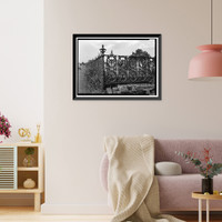 Magnolia Cemetery (Ironwork), Virginia Street, Mobile, Mobile County, AL - 23, Vintage Poster