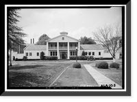 Historic Framed Print, Mount Vernon Arsenal, Administration Building, Old Saint Stephens Road (County Road 96), Mount Vernon, Mobile County, AL,  17-7/8" x 21-7/8"