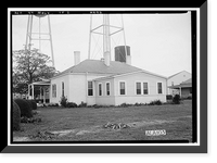 Historic Framed Print, Mount Vernon Arsenal, Workshop, Old Saint Stephens Road (County Road 96), Mount Vernon, Mobile County, AL - 2,  17-7/8" x 21-7/8"
