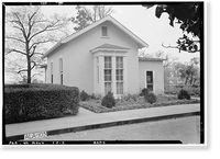 Historic Framed Print, Mount Vernon Arsenal, Paymaster's Office, Old Saint Stephens Road (County Road 96), Mount Vernon, Mobile County, AL - 2,  17-7/8" x 21-7/8"