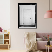 Historic Framed Print, Mount Vernon Arsenal, Paymaster's Office, Old Saint Stephens Road (County Road 96), Mount Vernon, Mobile County, AL - 5,  17-7/8" x 21-7/8"