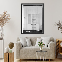 Historic Framed Print, Mount Vernon Arsenal, Paymaster's Office, Old Saint Stephens Road (County Road 96), Mount Vernon, Mobile County, AL - 6,  17-7/8" x 21-7/8"