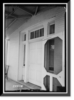Historic Framed Print, Mount Vernon Arsenal, Paymaster's Office, Old Saint Stephens Road (County Road 96), Mount Vernon, Mobile County, AL - 7,  17-7/8" x 21-7/8"