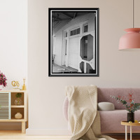 Historic Framed Print, Mount Vernon Arsenal, Paymaster's Office, Old Saint Stephens Road (County Road 96), Mount Vernon, Mobile County, AL - 7,  17-7/8" x 21-7/8"